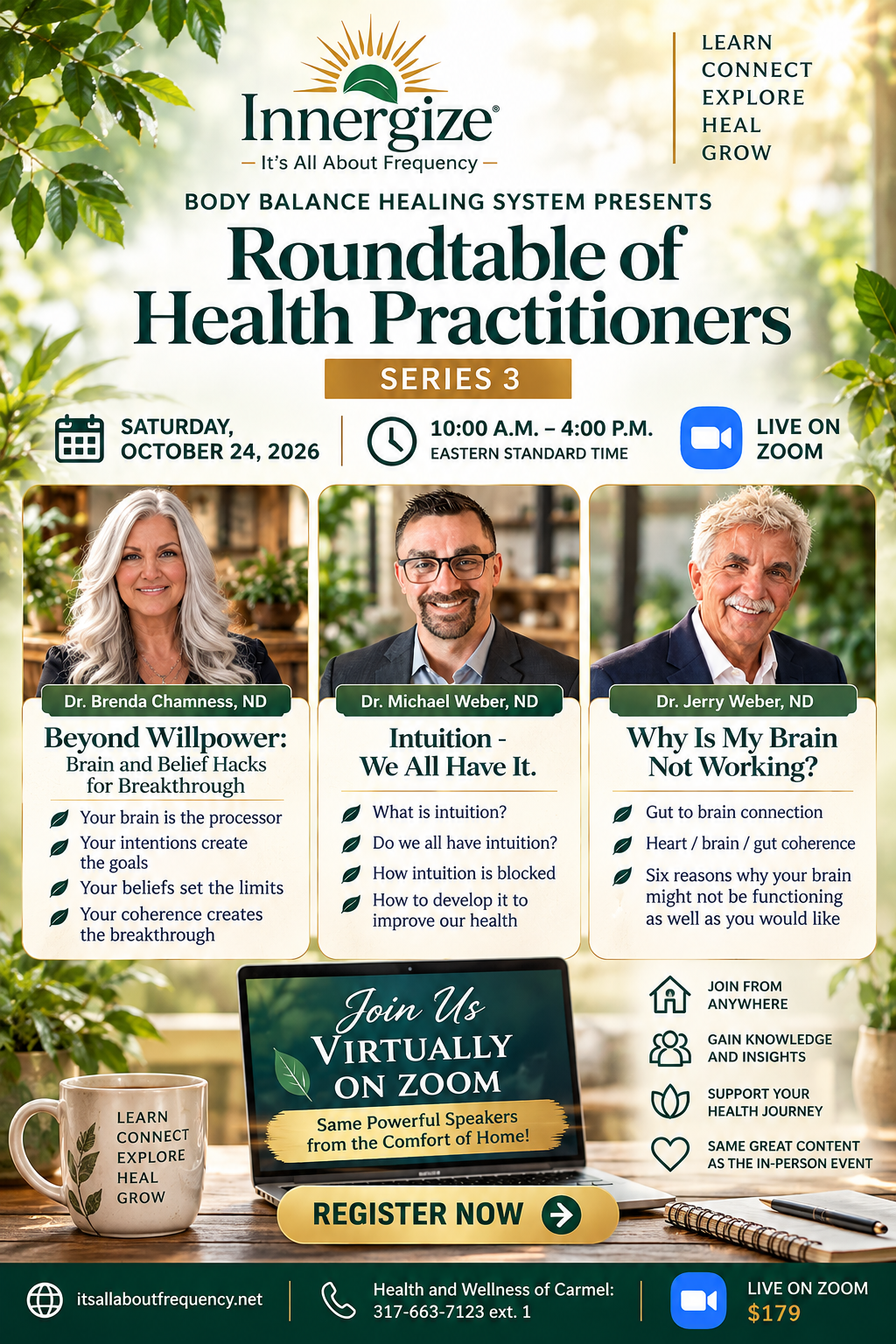 Roundtable of Health Practioners: Series 3: October 24th: ZOOM